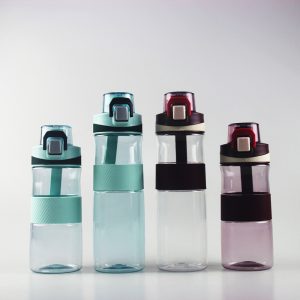 New design drinking water bottle 700ml 520ml Tritan Plastic sports water bottle with flip spout top custom logo
